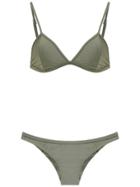 Haight Triangle Top Bikini Set - Green