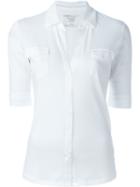 Majestic Filatures Flap Pocket Shirt, Women's, Size: 2, White, Cotton