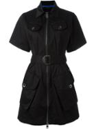 Diesel Belt And Zip Detail Dress, Women's, Size: Medium, Black, Cotton