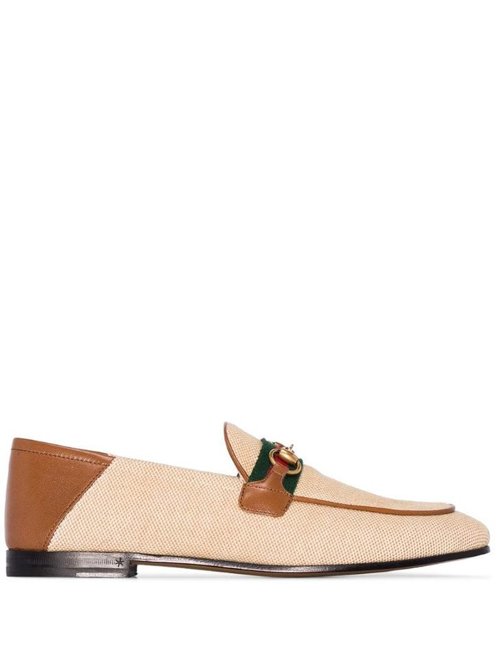 Gucci Web Horsebit Loafers - Neutrals
