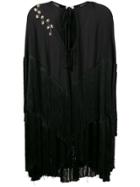 Magda Butrym Fringed Cape - Black