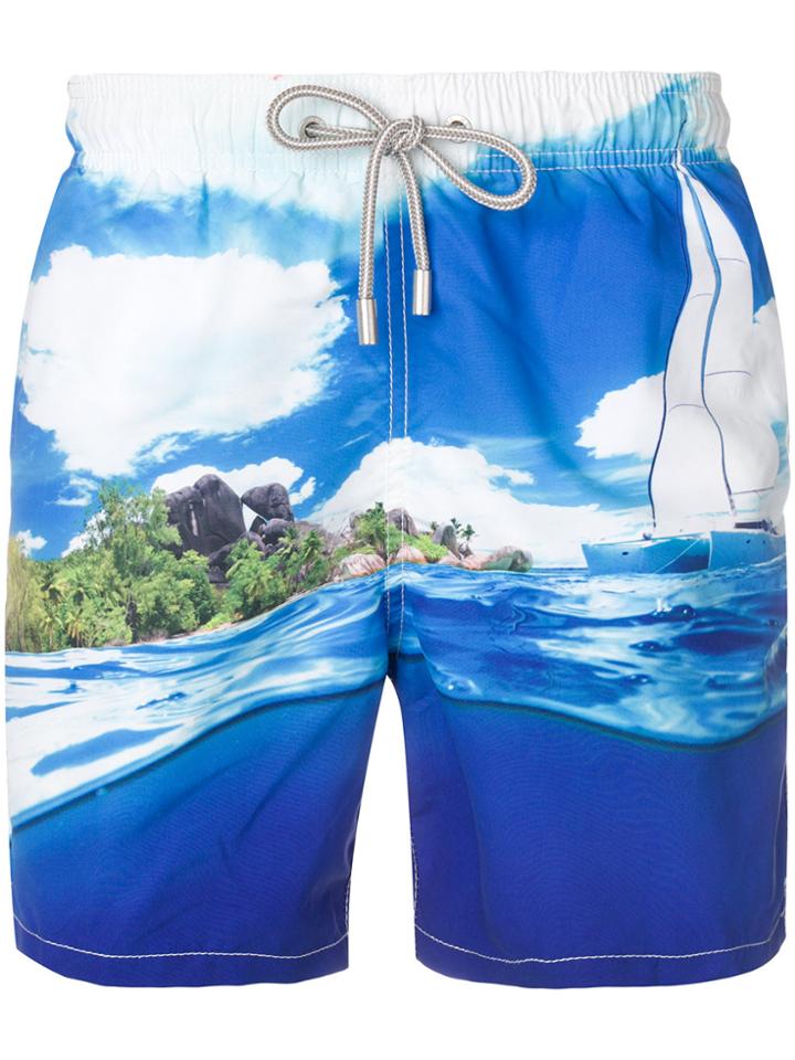 Mc2 Saint Barth Barbados Swim Shorts - Blue