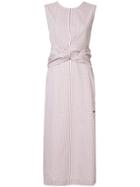 Eudon Choi Grid-printed Midi Dress - White