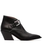 Givenchy Black Elegant 60 Studded Leather Ankle Boots