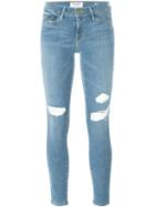 Frame Denim Le Skinny De Jeanne Jeans, Women's, Size: 25, Blue, Cotton/lyocell/polyester/spandex/elastane