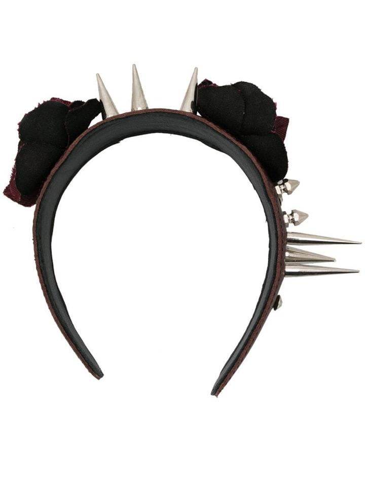 Barbara Bologna Spiked Floral Headband - Do Not Use - Beige