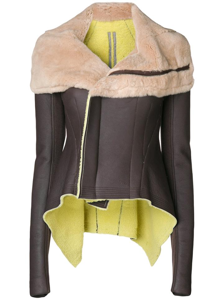 Rick Owens Off-centre Zipped Jacket - Multicolour