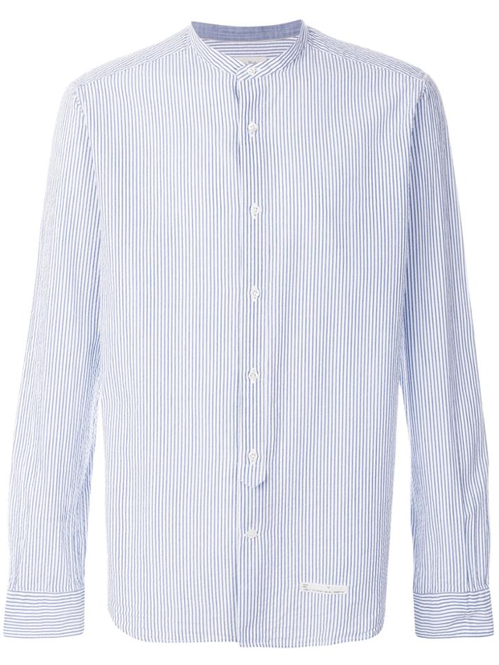 Tintoria Mattei Mandarin Collar Shirt - Blue