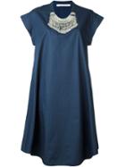 Miahatami - Oversized Necklace Dress - Women - Cotton - 42, Blue, Cotton
