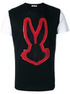 Iceberg Bugs Bunny Print T-shirt, Men's, Size: Small, Black, Cotton