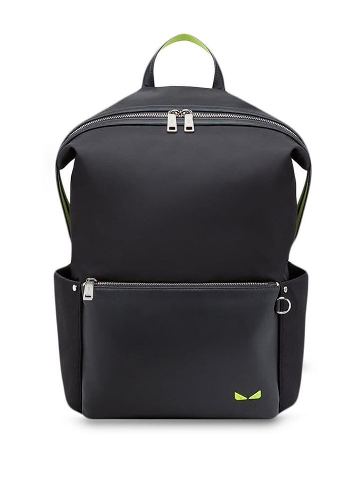 Fendi Two-way Zipped Backpack - Black