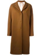 No21 Classic Mid Coat, Women's, Size: 40, Brown, Acetate/viscose/wool/polyamide