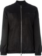 Giorgio Brato Leather Bomber Jacket, Women's, Size: 44, Black, Leather