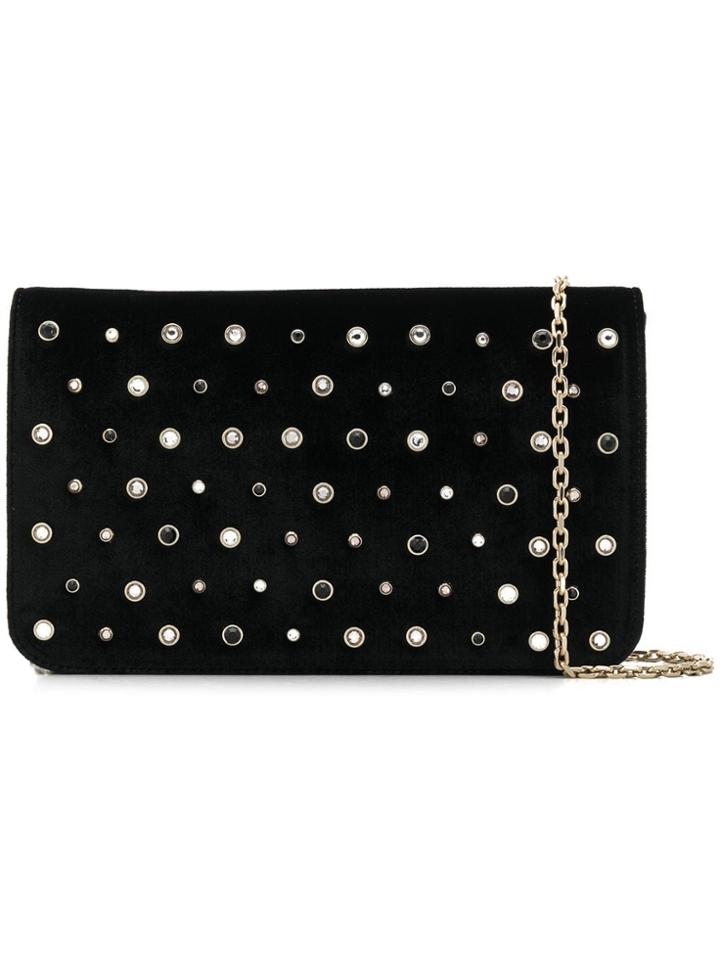 Red Valentino Red(v) Embellished Crossbody Bag - Black