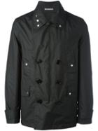 Dior Double Breasted Jacket, Men's, Size: 48, Black, Cotton/polyurethane