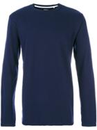 Ea7 Emporio Armani Logo Print Contrast Sweatshirt - Black
