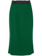 Dolce & Gabbana Pencil Midi Skirt - Green