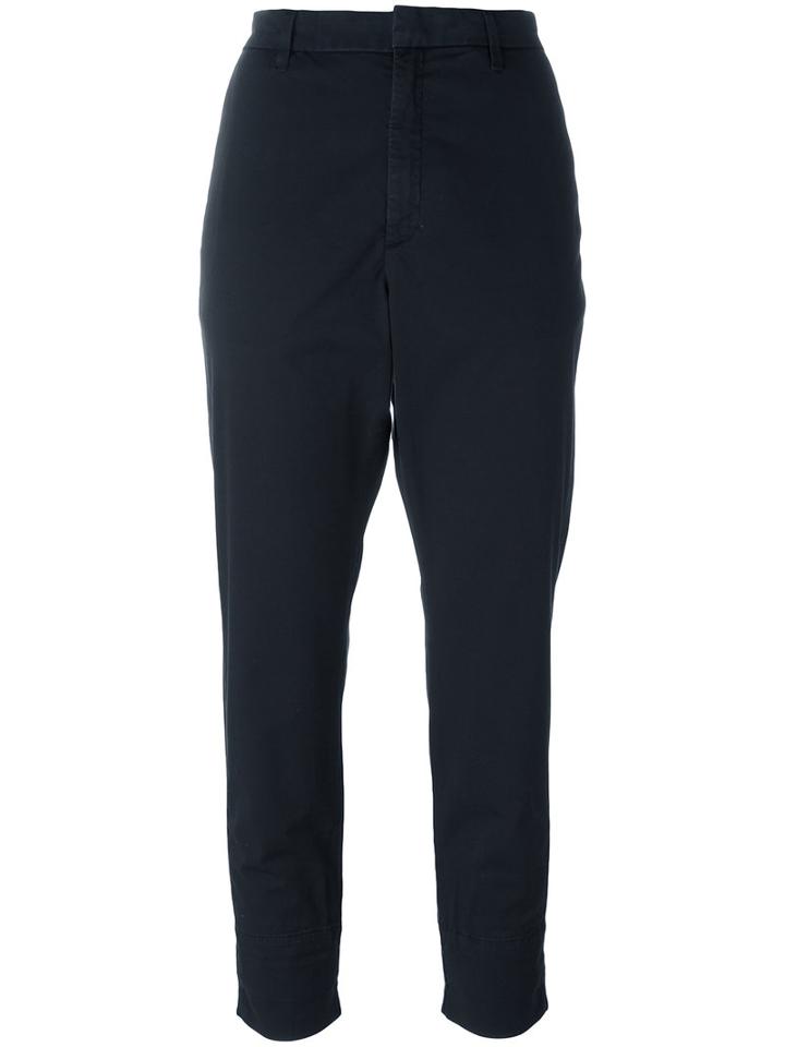 Hope Folded Hem Trousers, Women's, Size: 42, Black, Cotton/spandex/elastane