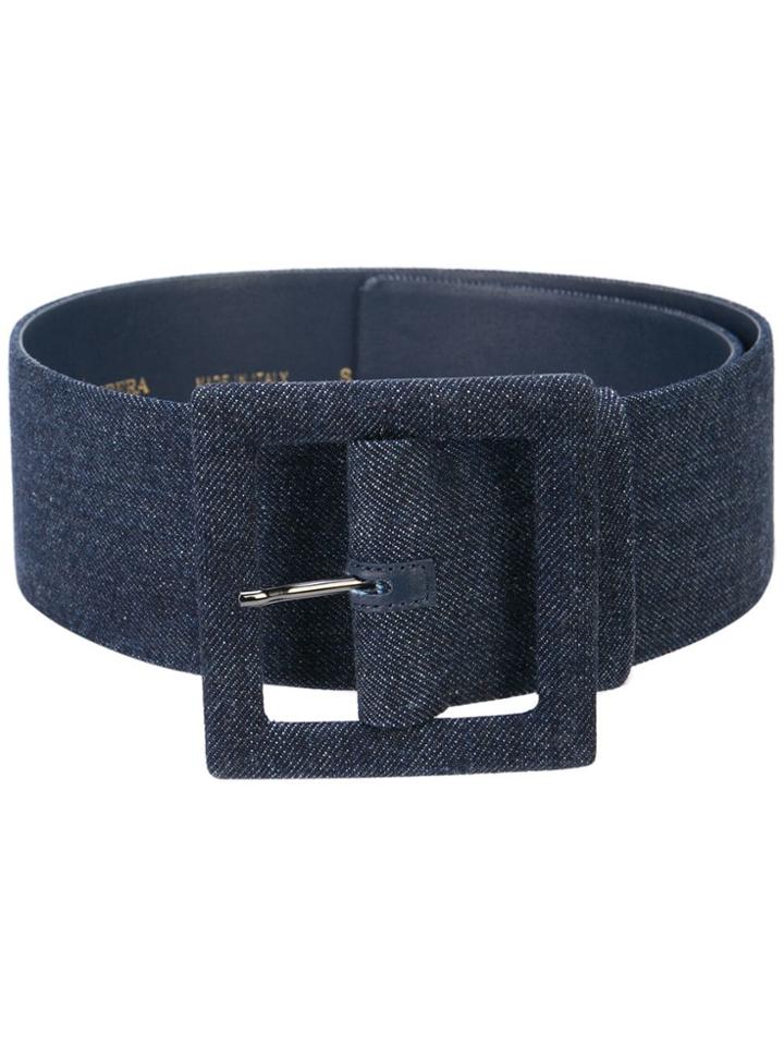 Carolina Herrera Denim Belt - Blue