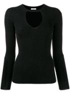 P.a.r.o.s.h. Ribbed Cut Out Jumper - Black