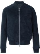 Ami Alexandre Mattiussi Suede Bomber Jacket
