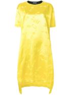Hache Flared Midi Dress - Yellow & Orange