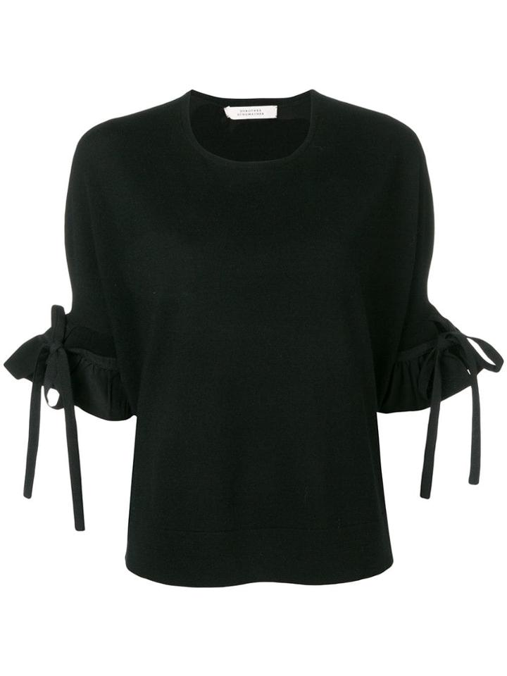 Dorothee Schumacher Poetic Drape Knitted Top - Black