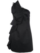 Amur Side Ruffle Dress - Black