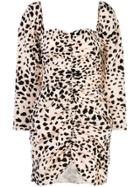 Markarian Animal Print Mini Dress - Neutrals