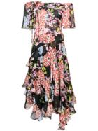 Josie Natori Hokkaido Blossom Corsage Dress - Black