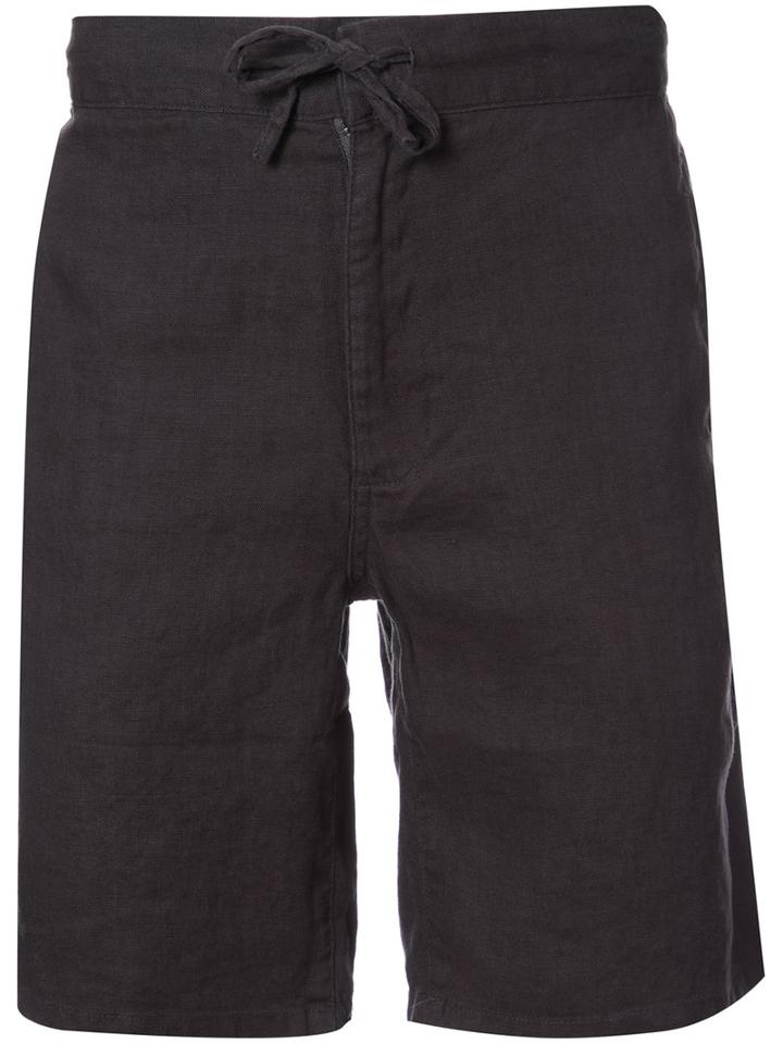 Onia - Max Drawstring Shorts - Men - Linen/flax - M, Grey, Linen/flax