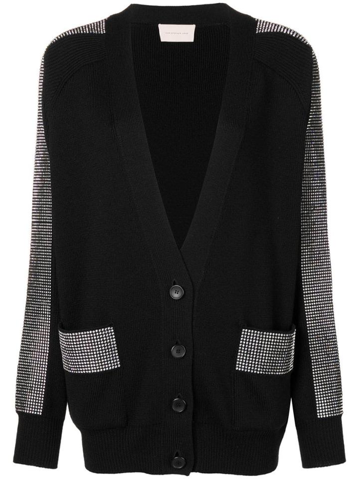 Christopher Kane Crystal Band Cardigan - Black