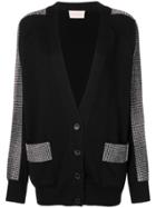 Christopher Kane Crystal Band Cardigan - Black