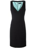 Dsquared2 Glass Stone Embellished Dress, Women's, Size: 44, Black, Polyester/virgin Wool/spandex/elastane/brass