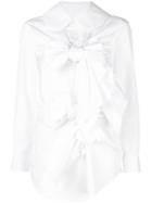 Comme Des Garçons Bow Blouse - White