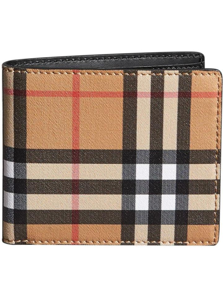 Burberry Vintage Check Bifold Wallet - Neutrals