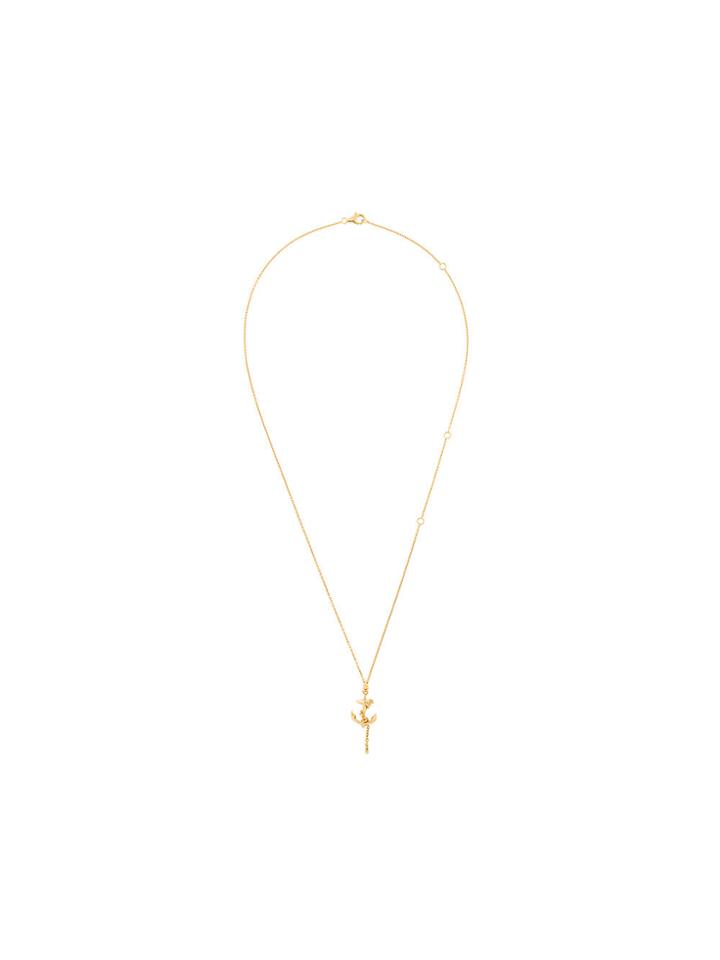 Kasun London Anchor Pendant Necklace - Metallic