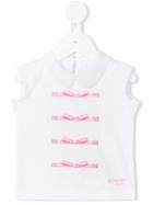 Simonetta - Embroidered Details T-shirt - Kids - Cotton/spandex/elastane - 18 Mth, Toddler Girl's, White