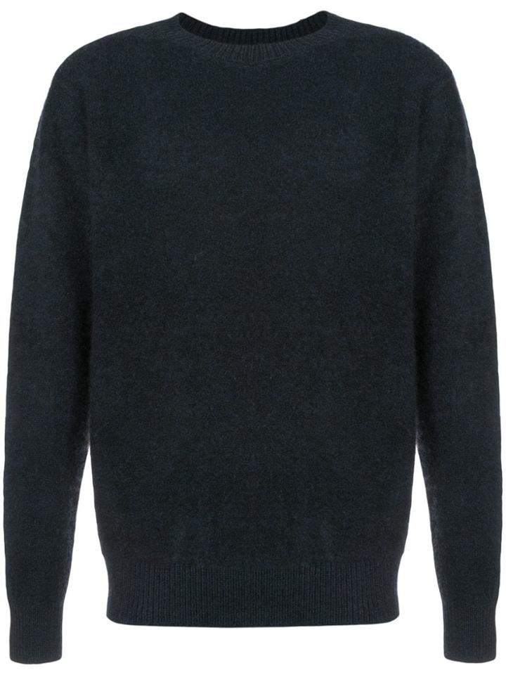 The Elder Statesman Cashmere Fine Knit Sweater - Blue