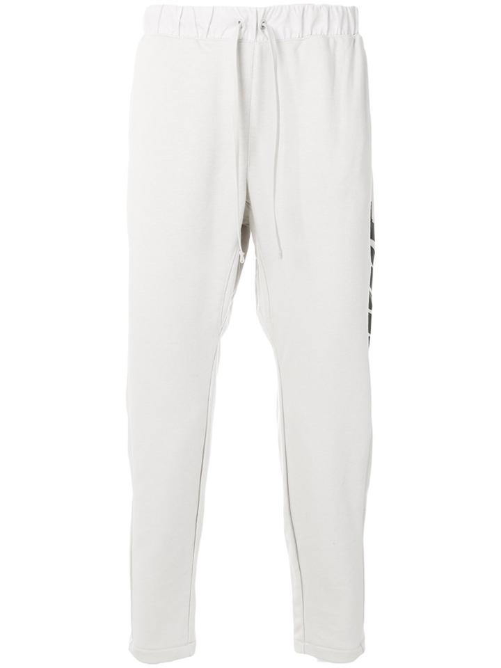 Nike Logo Print Track Pants - White