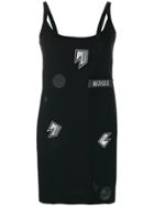 Versus Logo Patch Mini Dress - Black