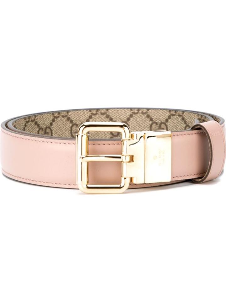 Gucci Signature Monogram Reversible Belt