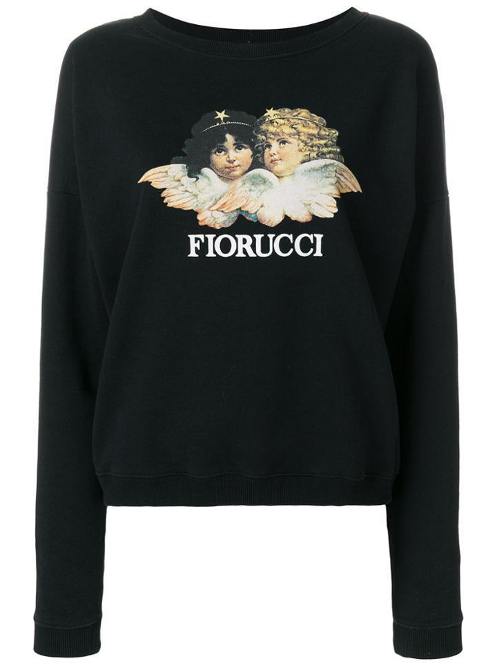 Fiorucci Logo Print Sweatshirt - Black