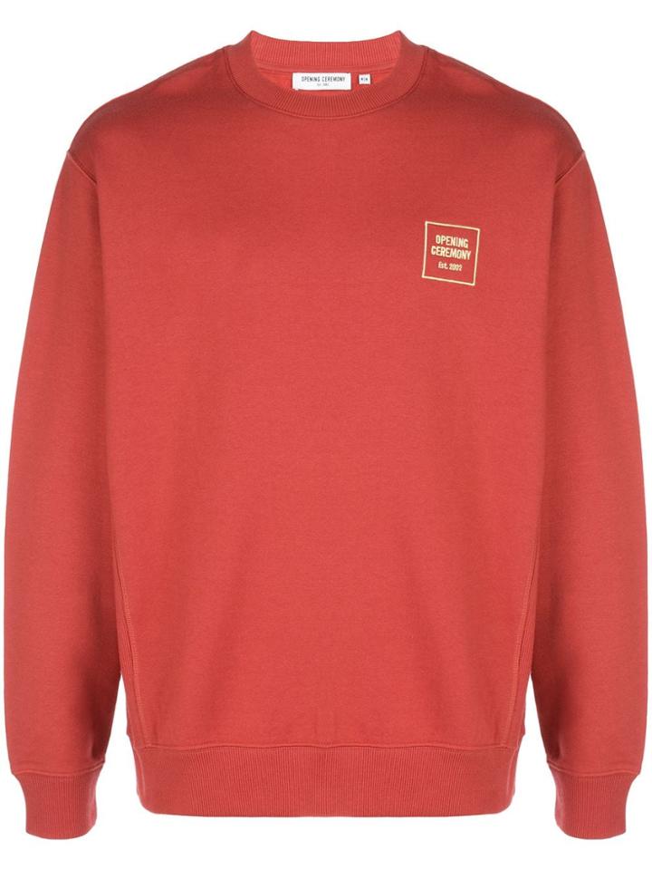 Opening Ceremony Mini Box Logo Sweatshirt - Red