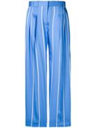 Victoria Victoria Beckham Flared Striped Trousers - Blue