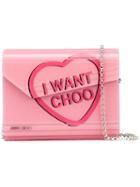 Jimmy Choo Candy Clutch, Women's, Pink/purple, Leather/plastic