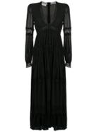 Philosophy Di Lorenzo Serafini Embroidered Detail Maxi Dress - Black