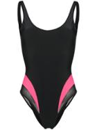 Heron Preston Contrast Panel Swimsuit - Black