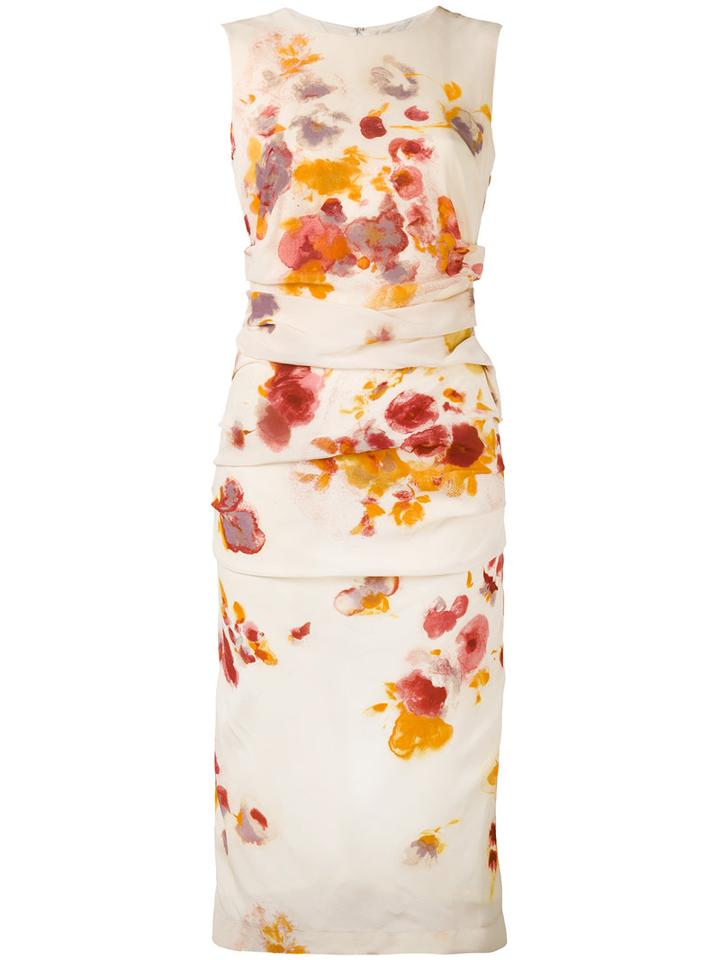 Eggs - Conca Dei Marini Dress - Women - Silk/polyester/acetate - 44, Women's, Nude/neutrals, Silk/polyester/acetate