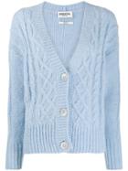 Essentiel Antwerp Knitted Button Cardigan - Blue